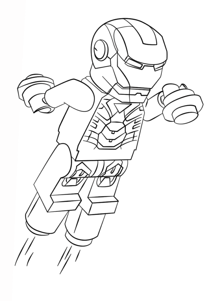 Desenho Lego Homem de Ferro para Colorir