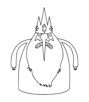 Desenho de Rei do Gelo Irritado para Colorir