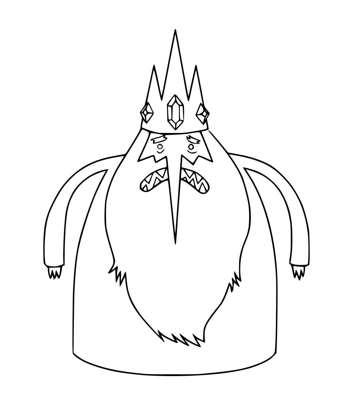 Desenho de Rei do Gelo Irritado para Colorir