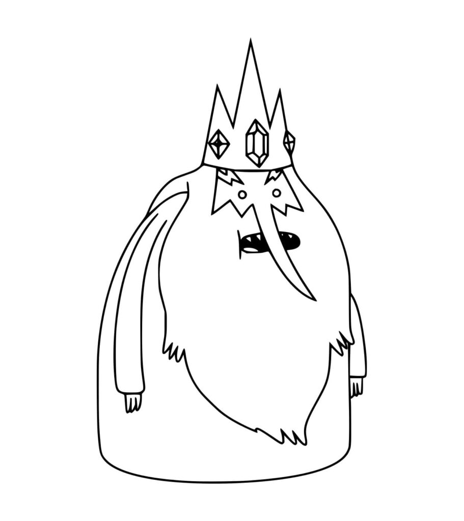 Desenho de Rei do Gelo para Colorir