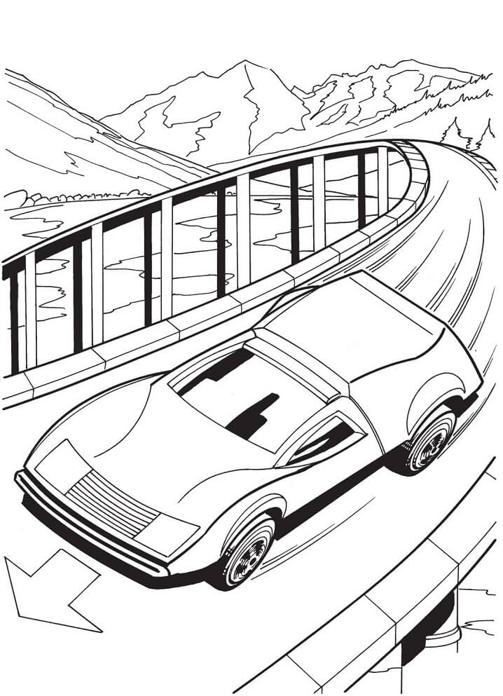 Desenho Hot Wheels Carros de Corrida