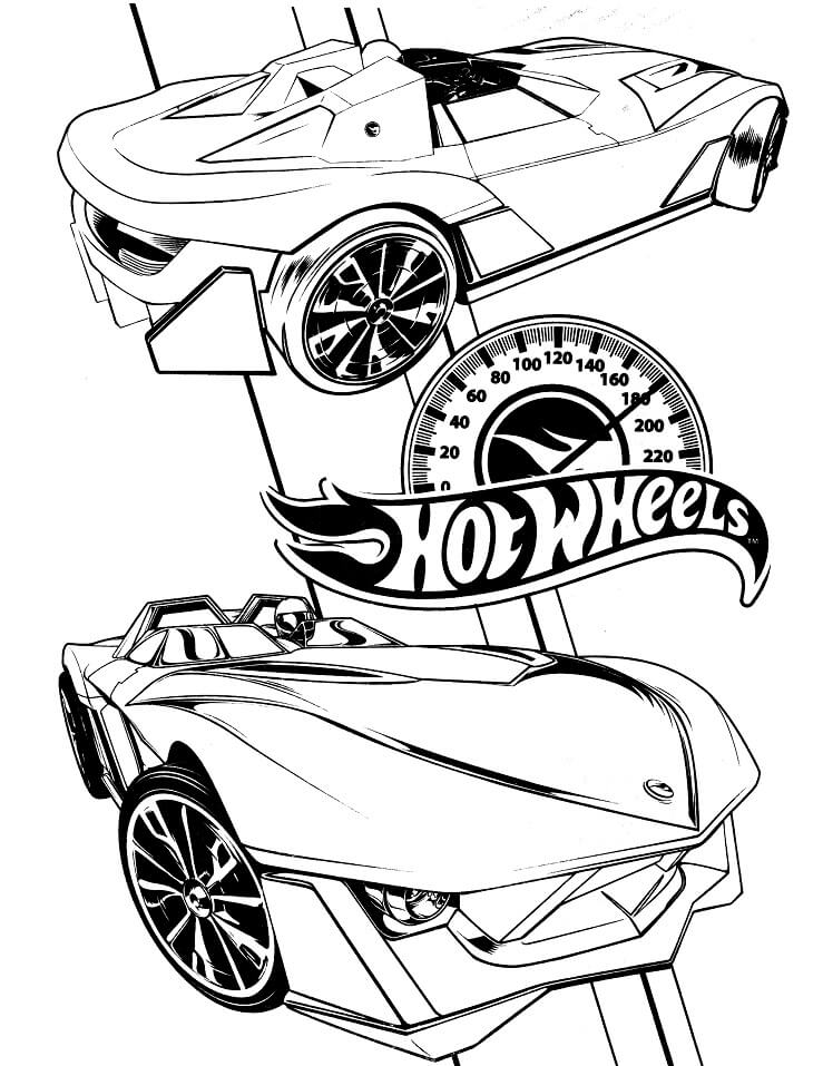 Desenho Hot Wheels Ilustrado Imprimivel