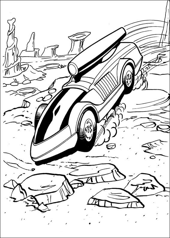 Desenho Hot Wheels Pista Radical