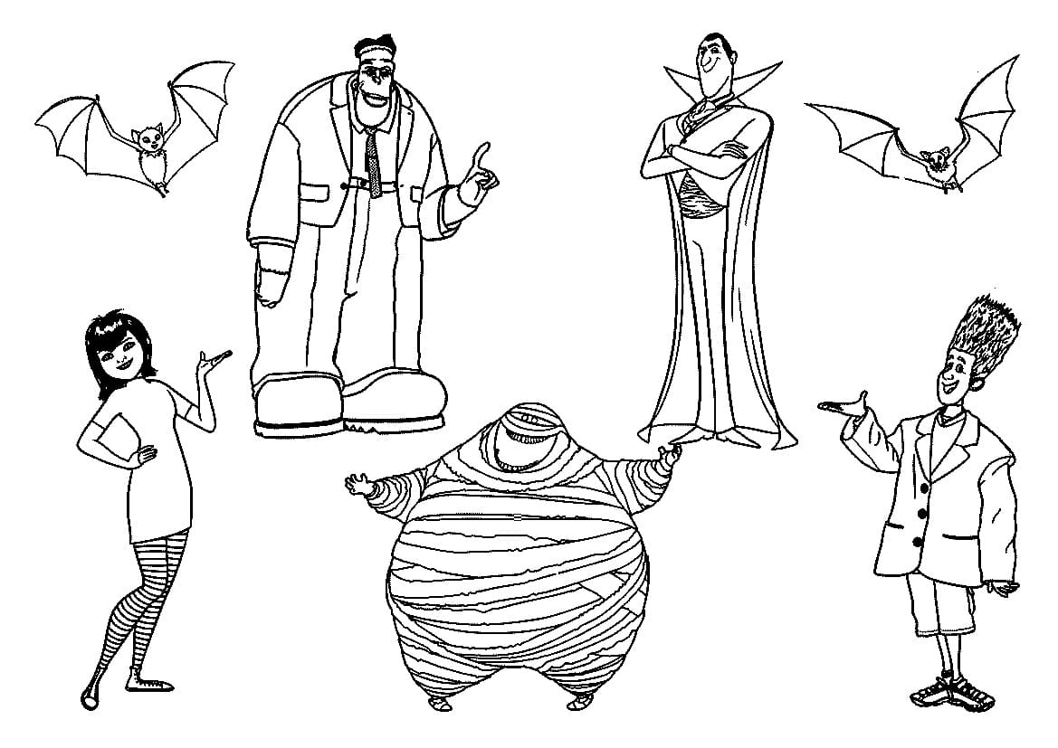 Desenho de Hotel Transilvania para Colorir