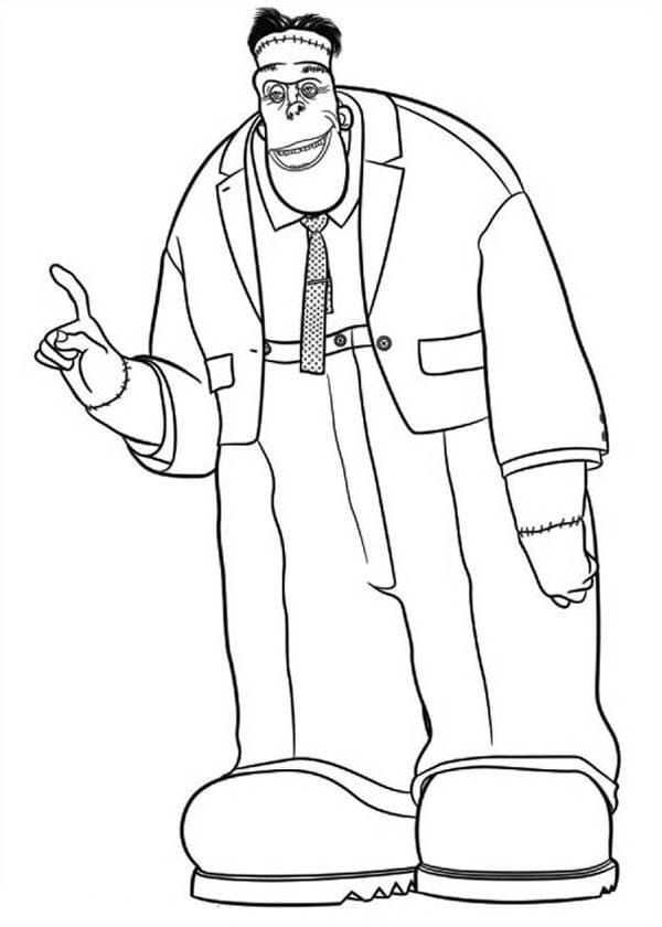 Desenho Frank de Hotel Transilvania para Colorir
