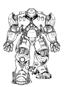 Desenho do Hulkbuster para Colorir