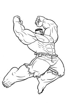 Hulk Desenho para Pintar Gratuito