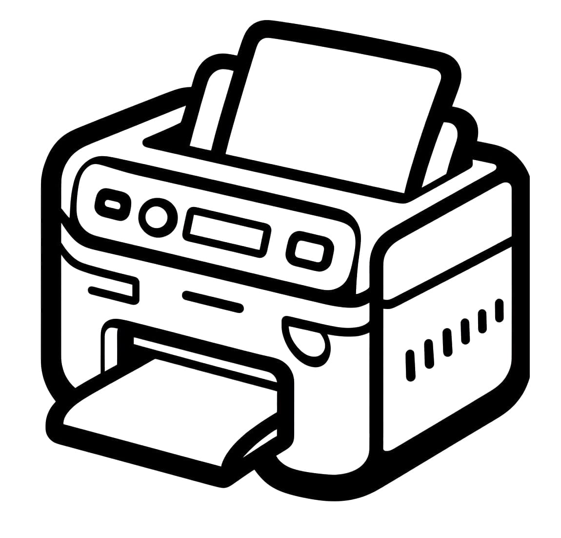 Desenhos de Impressora para Colorir