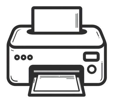 Desenhos de Impressora para Colorir