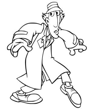 Desenho de Inspetor Bugiganga Sorrateiro para Colorir