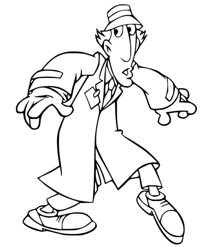 Desenho de Inspetor Bugiganga Sorrateiro para Colorir