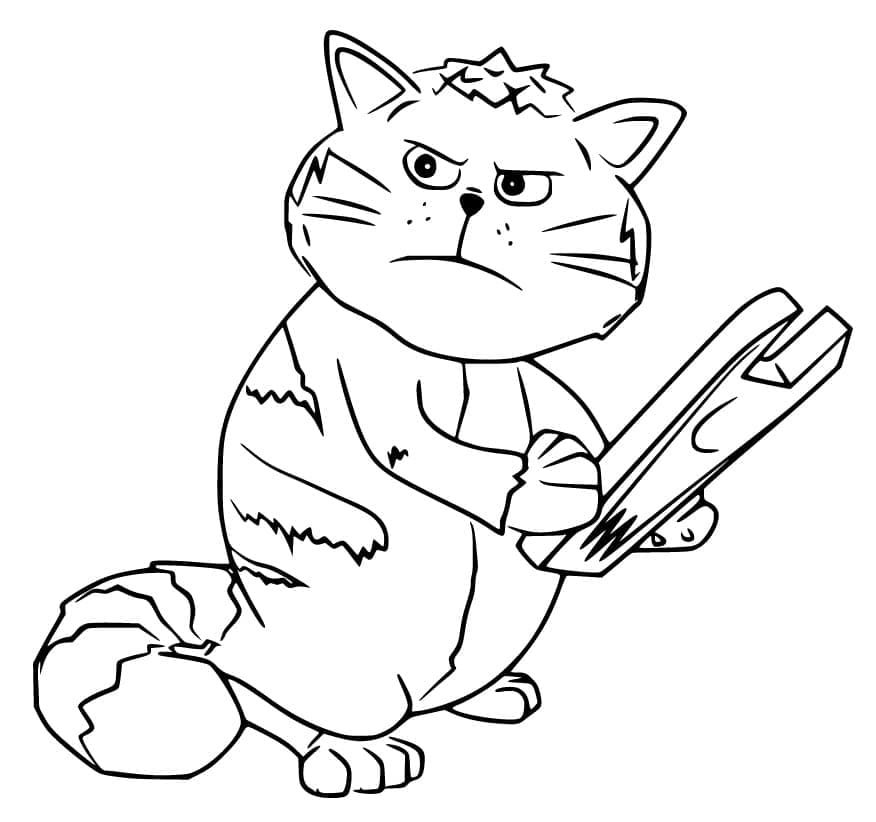 Desenho de Mad de Inspetor Bugiganga para Colorir