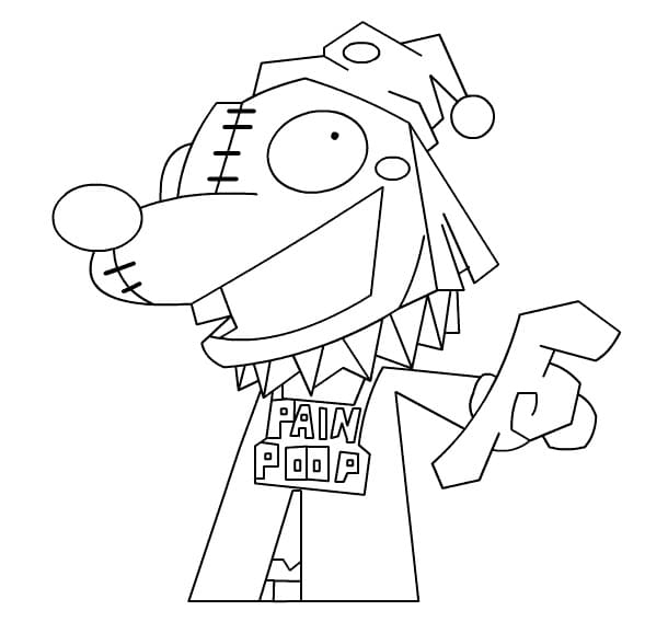 Desenho de Invasor Zim Pdf Grátis