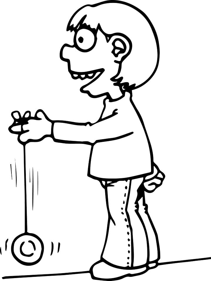 Desenho de Ioio Crianças Divertido