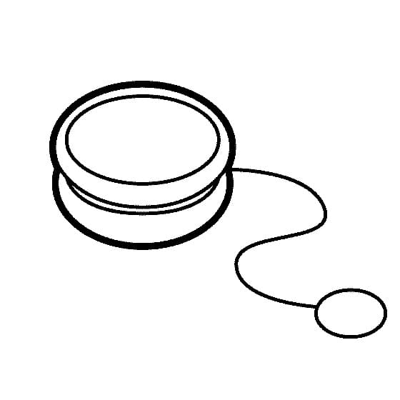 Desenho de Ioio Fácil para Colorir