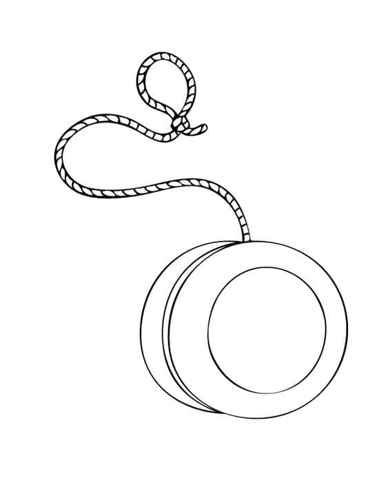 Desenho de Ioio Jogo para Colorir