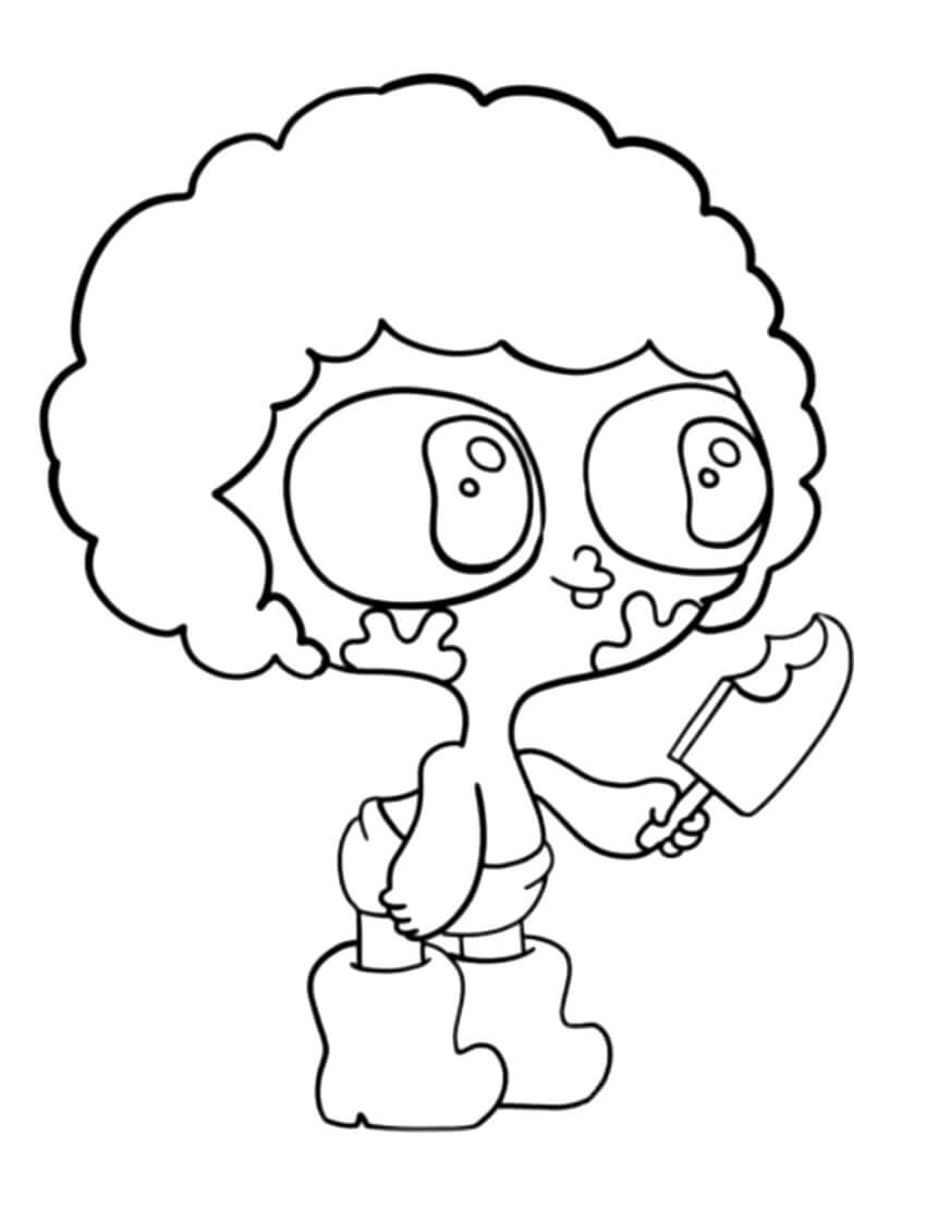 Desenho de Foto de Irmão do Jorel para Colorir