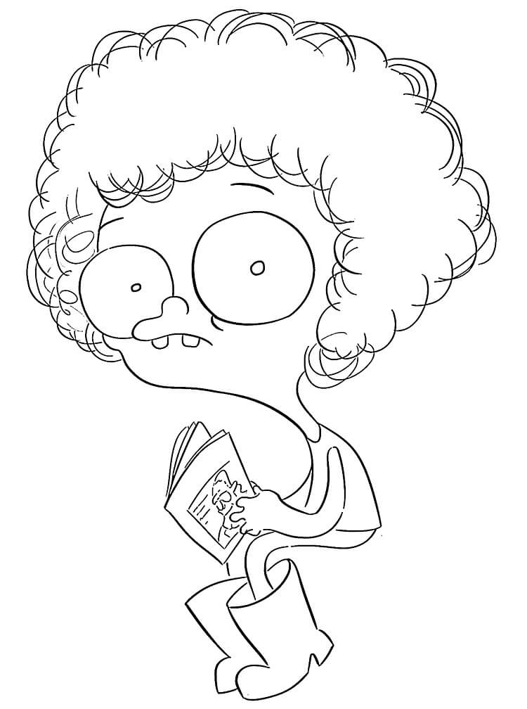 Desenho de Imagem de Irmão do Jorel para Colorir