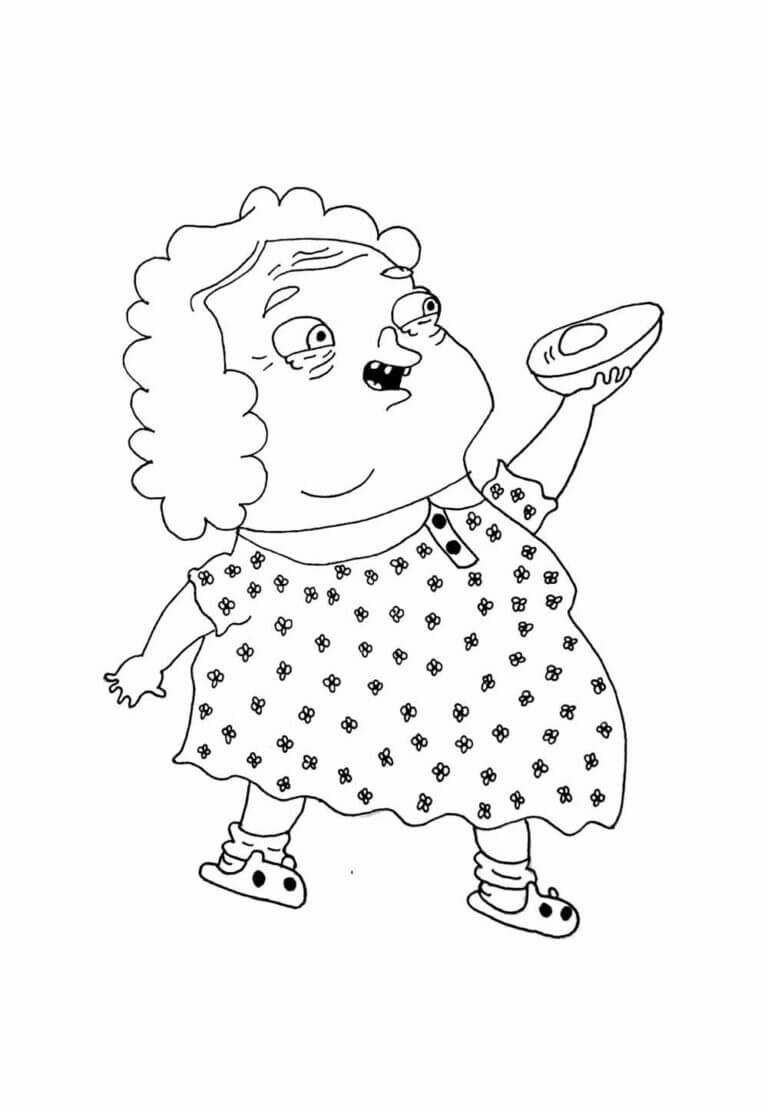 Desenho de Irmão do Jorel Grátis para Colorir