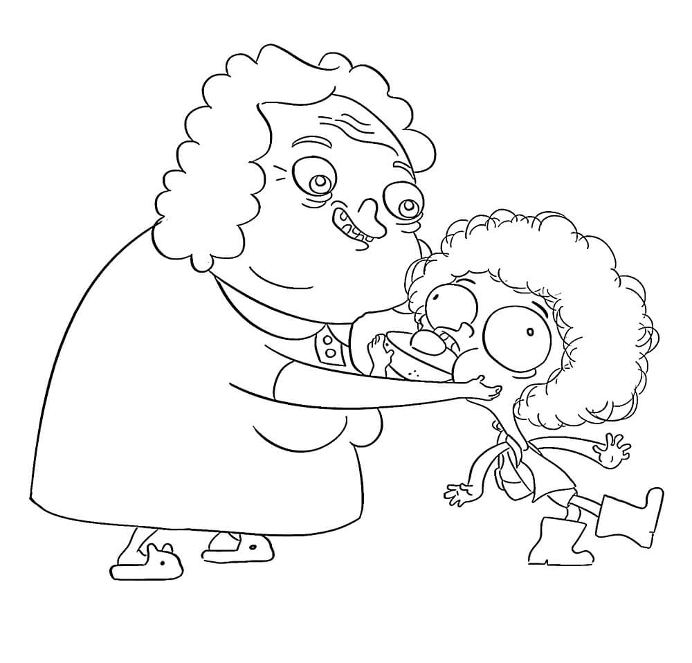 Desenho de Irmão do Jorel Imprimivel Grátis para Crianças para Colorir
