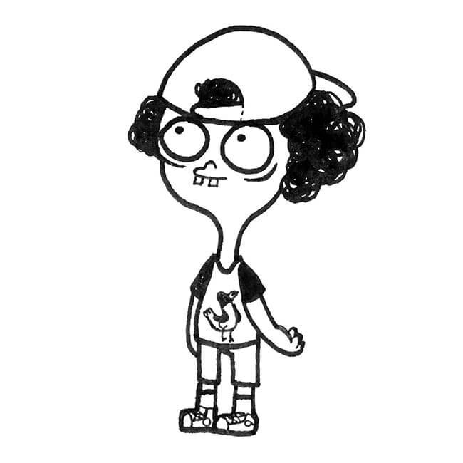 Desenho de Irmão do Jorel Imprimivel Grátis para Colorir