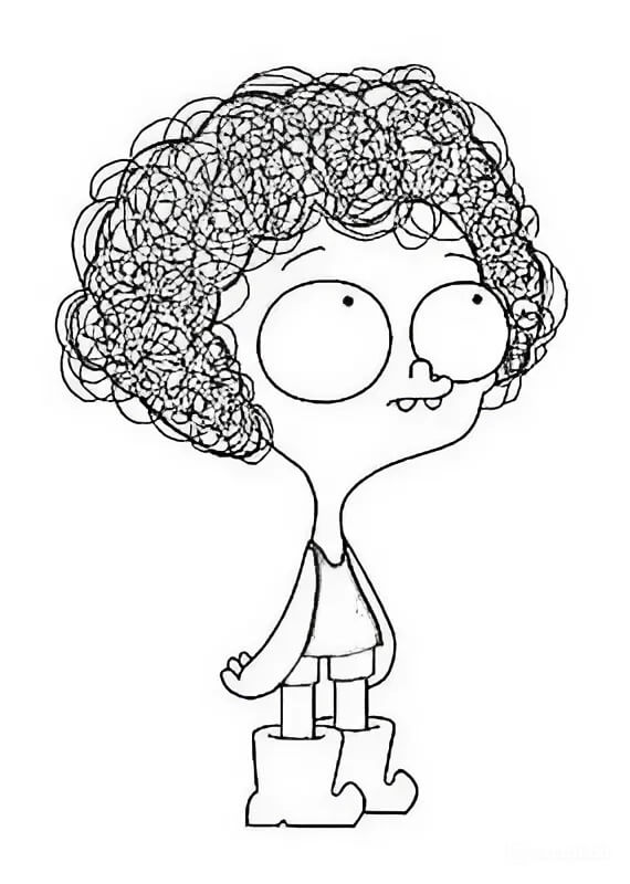 Desenho de Irmão do Jorel Imprimivel para Colorir