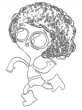 Desenho de irmão do Jorel para crianças para Colorir