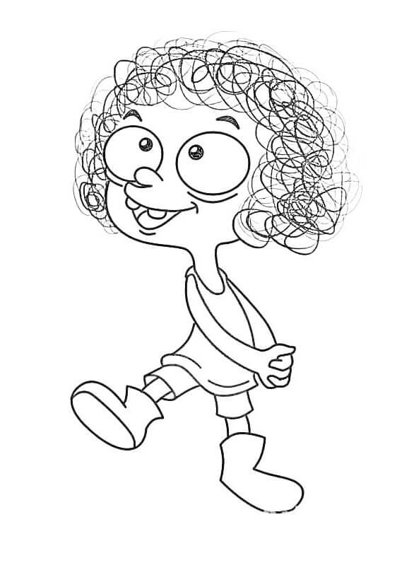Desenho de Pintura de Irmão do Jorel para Colorir