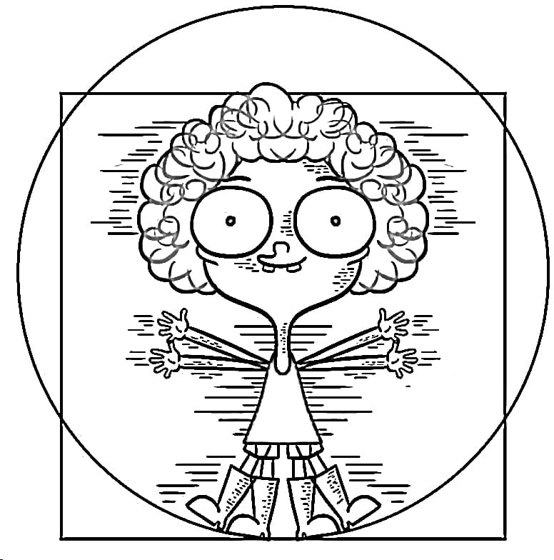 Desenho Grátis de Irmão do Jorel para Baixar e Colorir