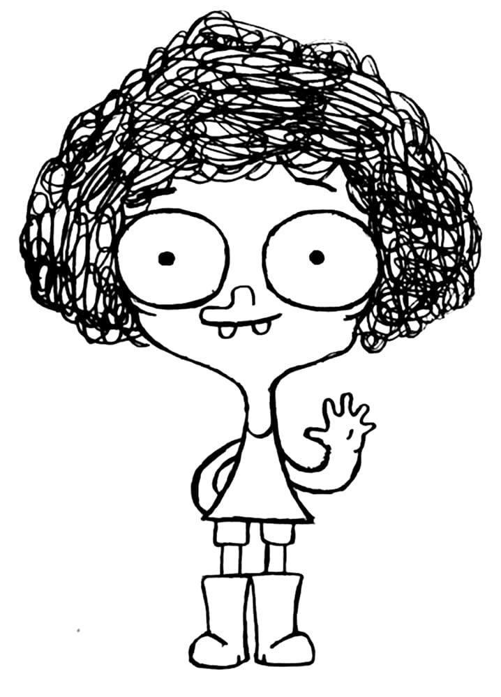 Desenho Pdf de Irmão do Jorel para Colorir