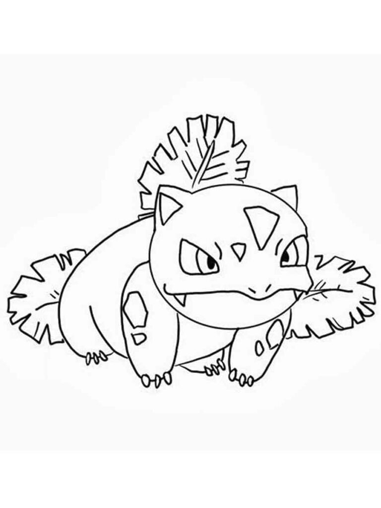 Desenho de Imagem de Ivysaur para Colorir