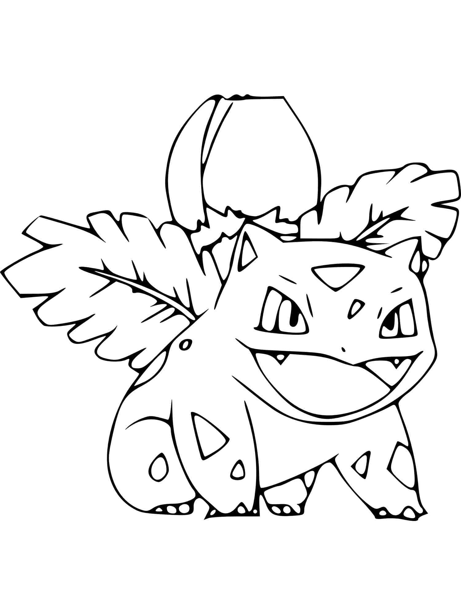 Desenho de Ivysaur Grátis para Colorir