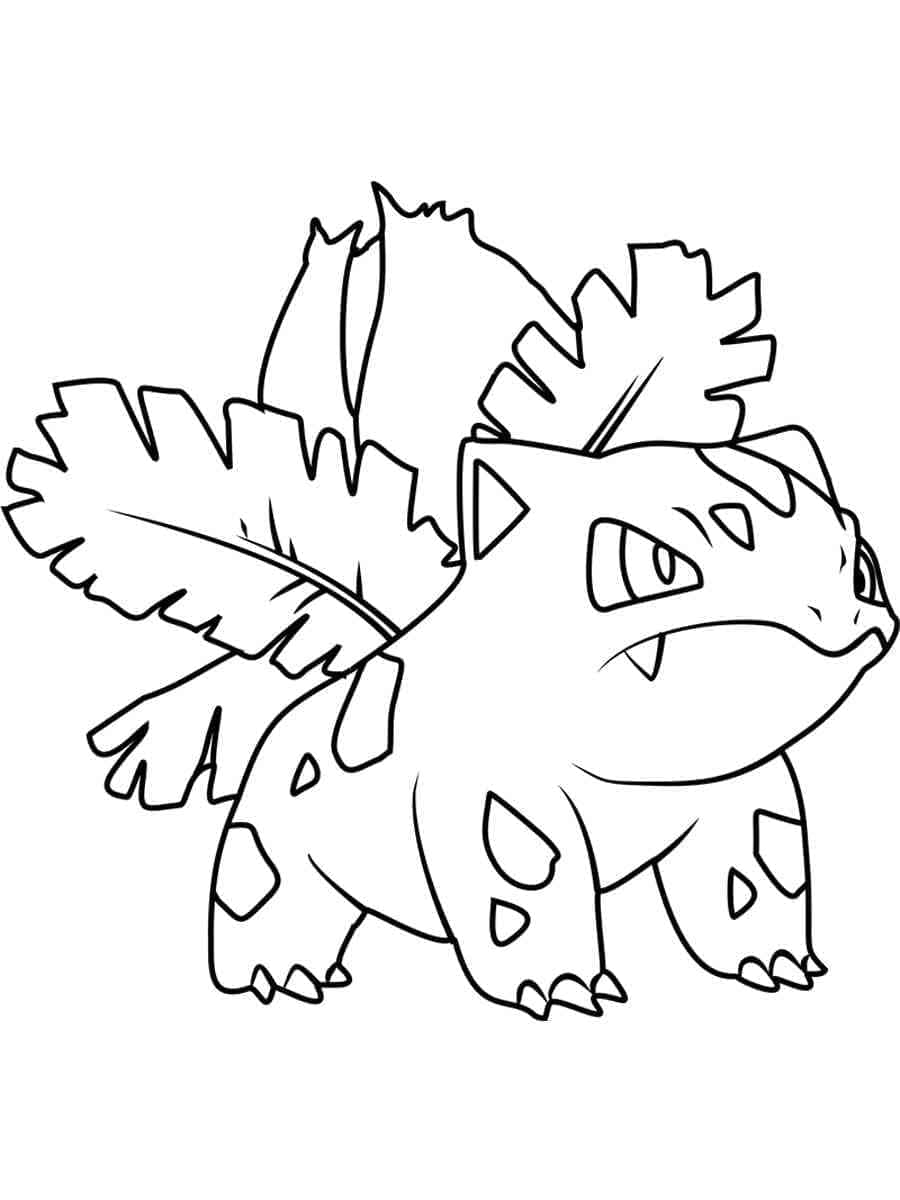 Desenho de Ivysaur Grátis para Crianças para Colorir