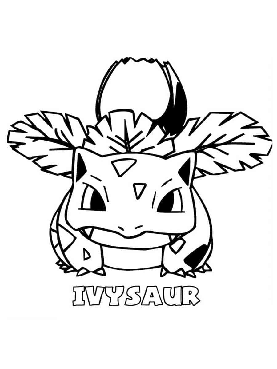 Desenho de Ivysaur Pokemon Grátis para Crianças para Colorir