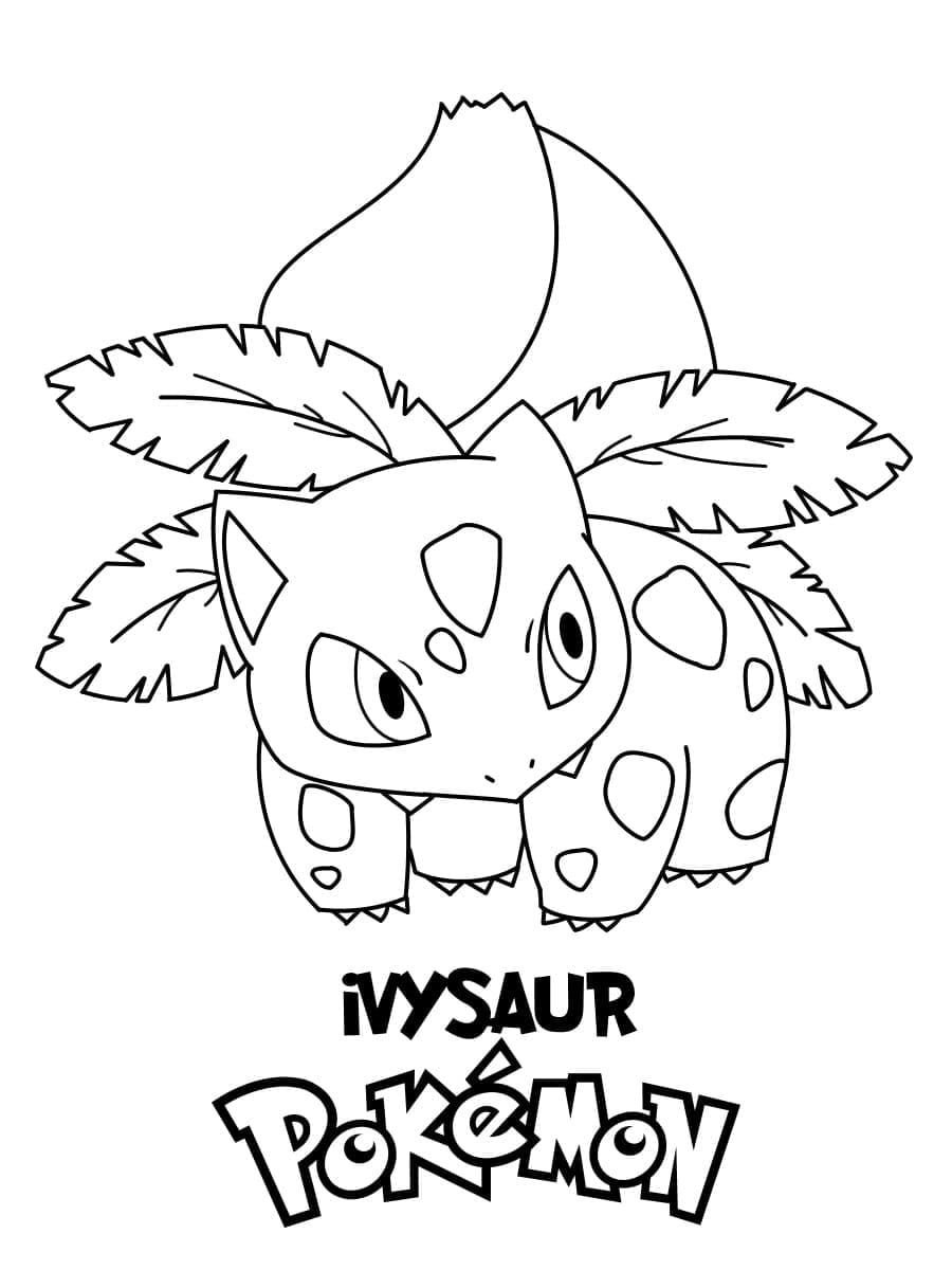 Desenhos de Ivysaur (Pokemon) para Colorir