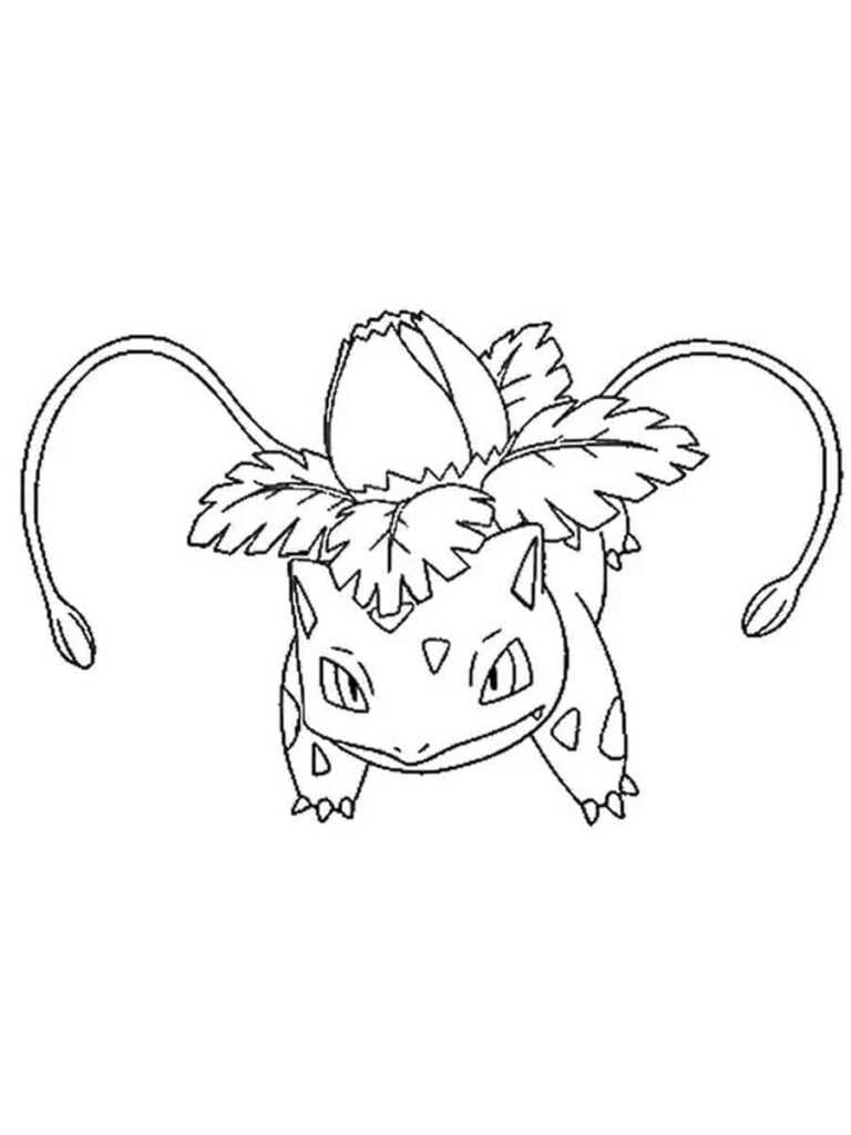 Desenho de Pokemon Ivysaur Grátis para Colorir