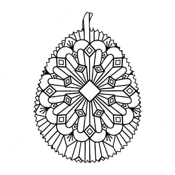 Desenho de Jaca Maravilhosa para Colorir