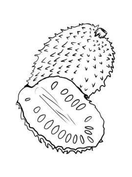 Desenho de Jaca para crianças para Colorir