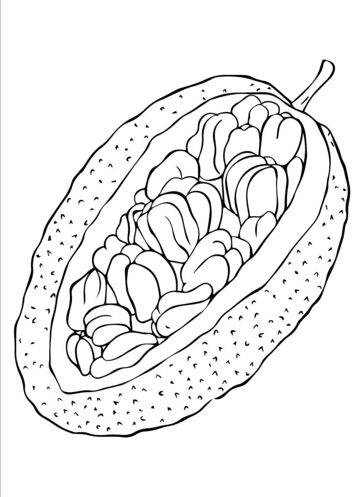 Desenho de uma Jaca para Colorir
