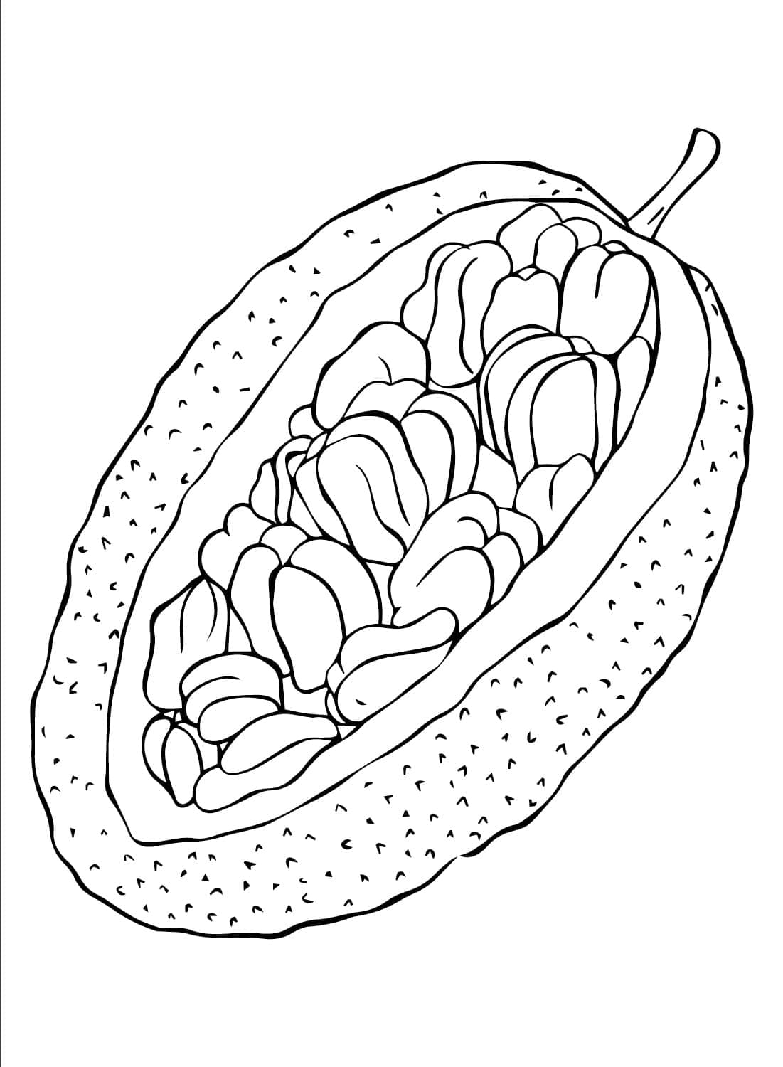 Desenho de uma Jaca para Colorir
