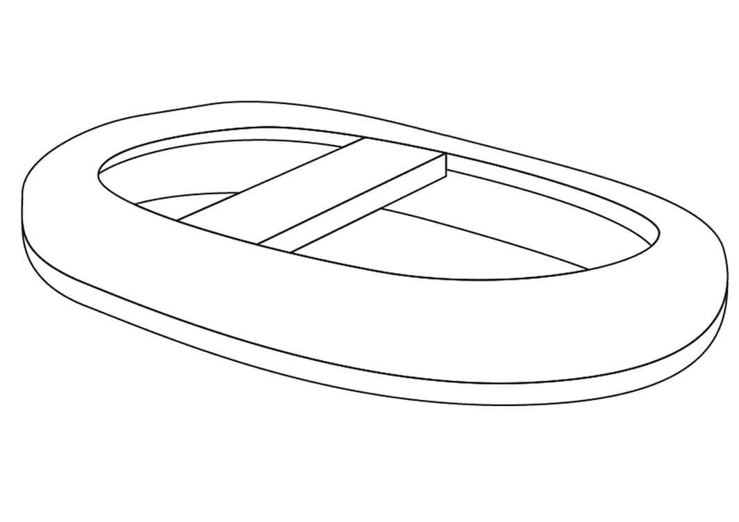 Desenho de Jangada para Colorir e Baixar