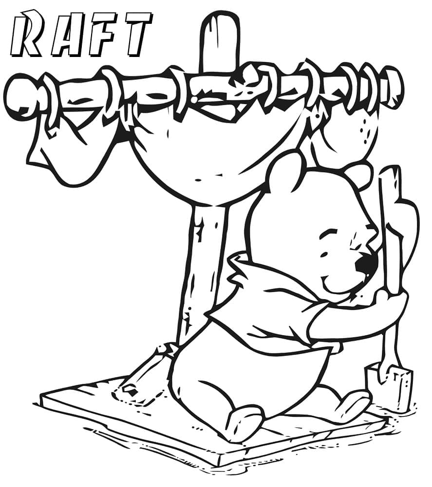 Desenho de Jangada para Colorir Imprimir Grátis