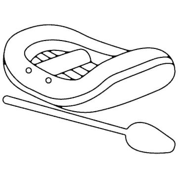 Desenho de Jangada para Colorir Online