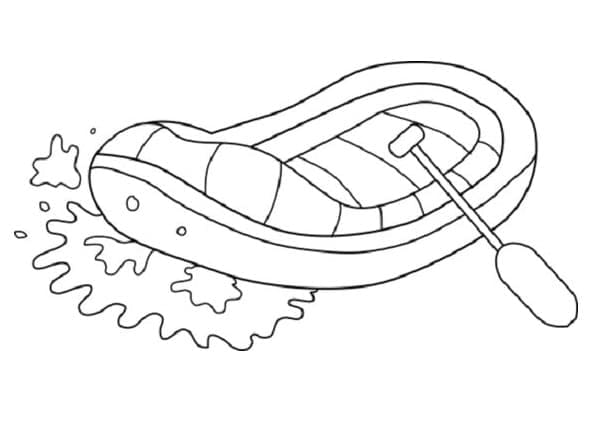 Desenho de Jangada para Colorir Pintura Lápis de Cor