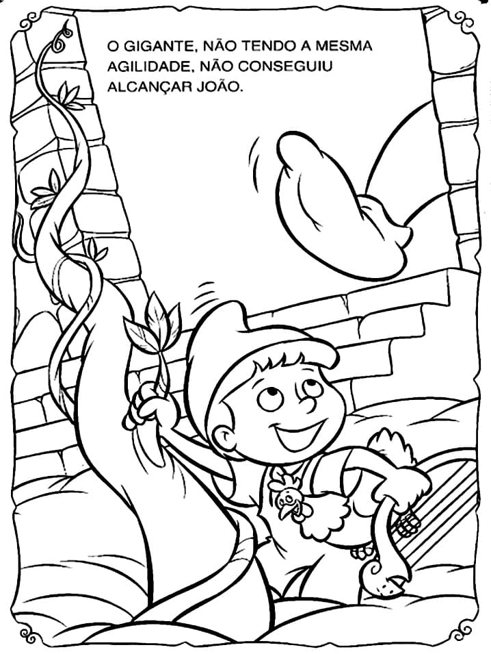 Desenho de João e o Pé de Feijão Imagens Grátis