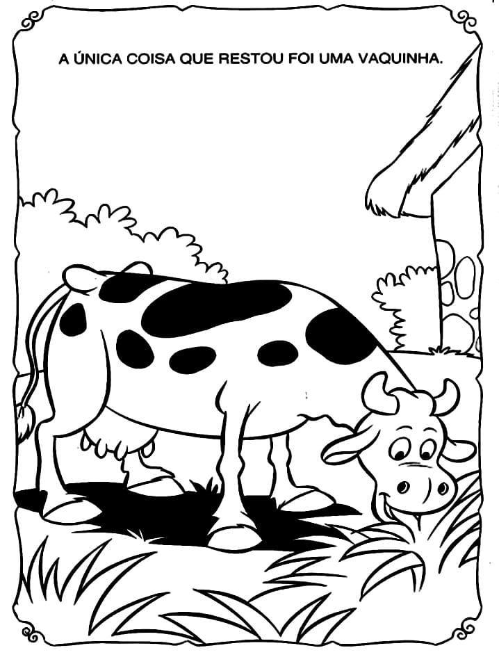 Desenho de João e o Pé de Feijão para Colorir Pdf