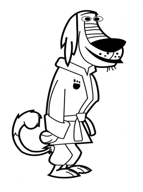 Dedesenho de Dukey de Johnny Test para Colorir