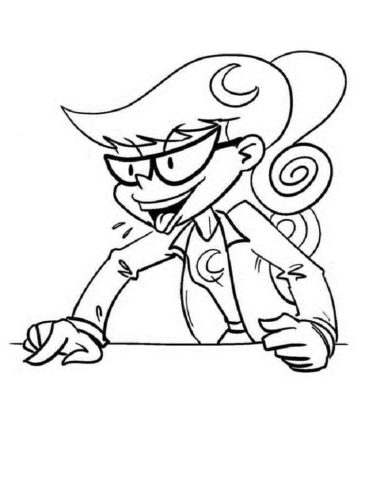 Dedesenho de Mary Test de Johnny Test para Colorir