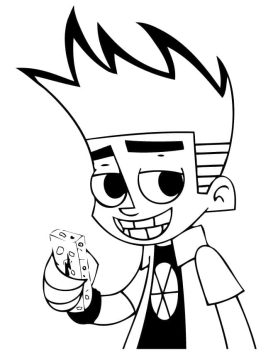 Desenho de Johnny Test para Colorir crianças