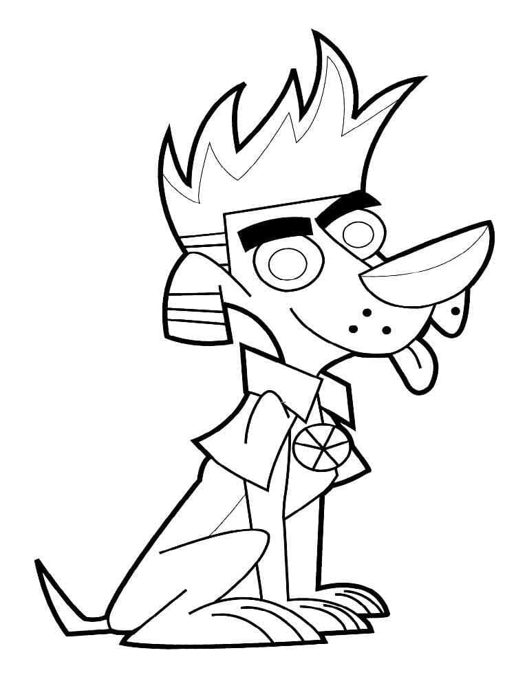 Desenho de Johnny Test para Colorir Pdf